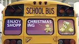 Amerikaanse schoolbus als Billboard